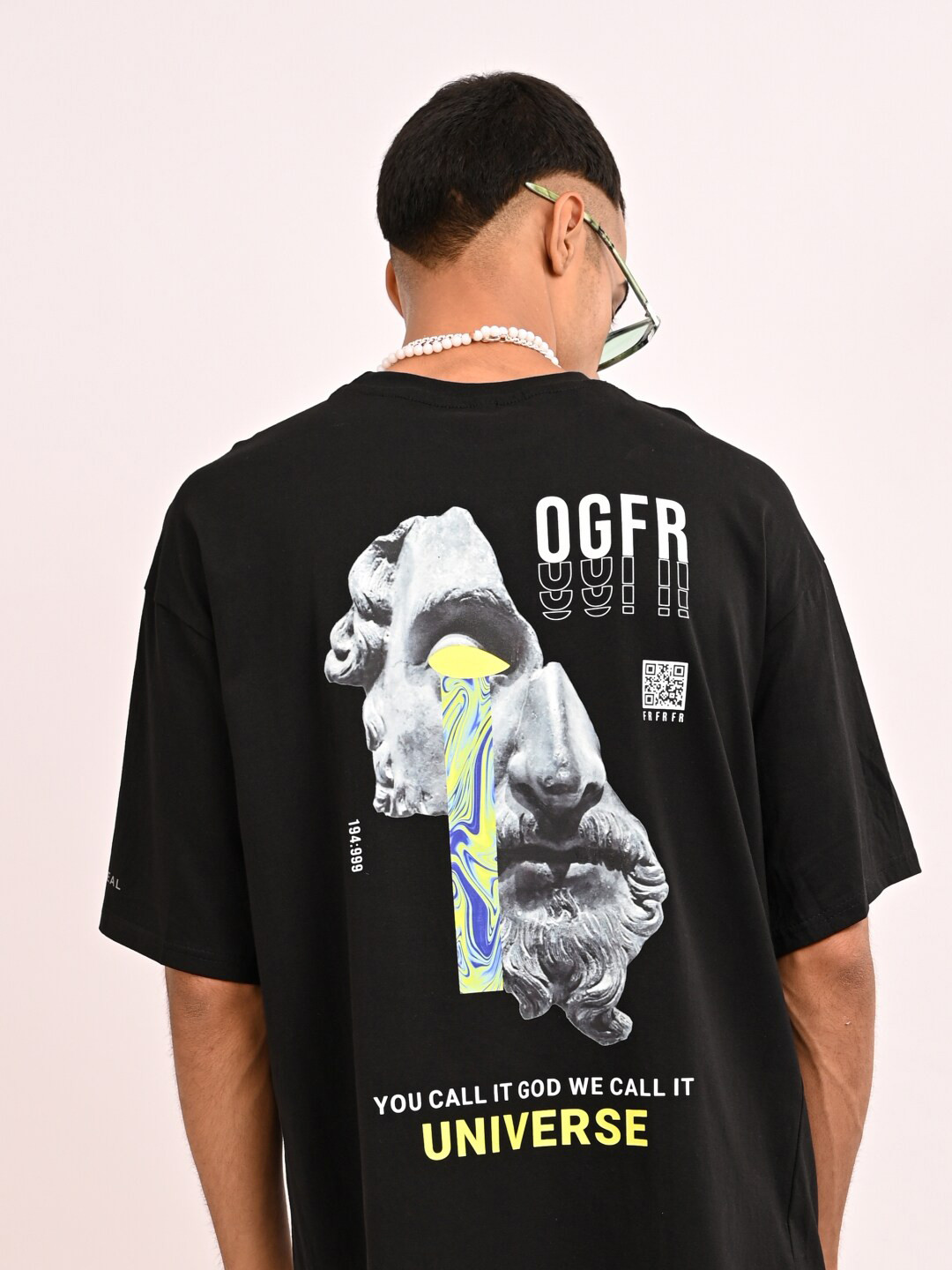 OG For Real Graphic Printed Drop-Shoulder Sleeves Cotton Oversized T-shirt