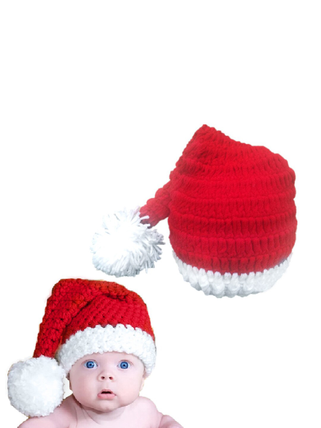 Babymoon Infants Self Design Woollen Beanie