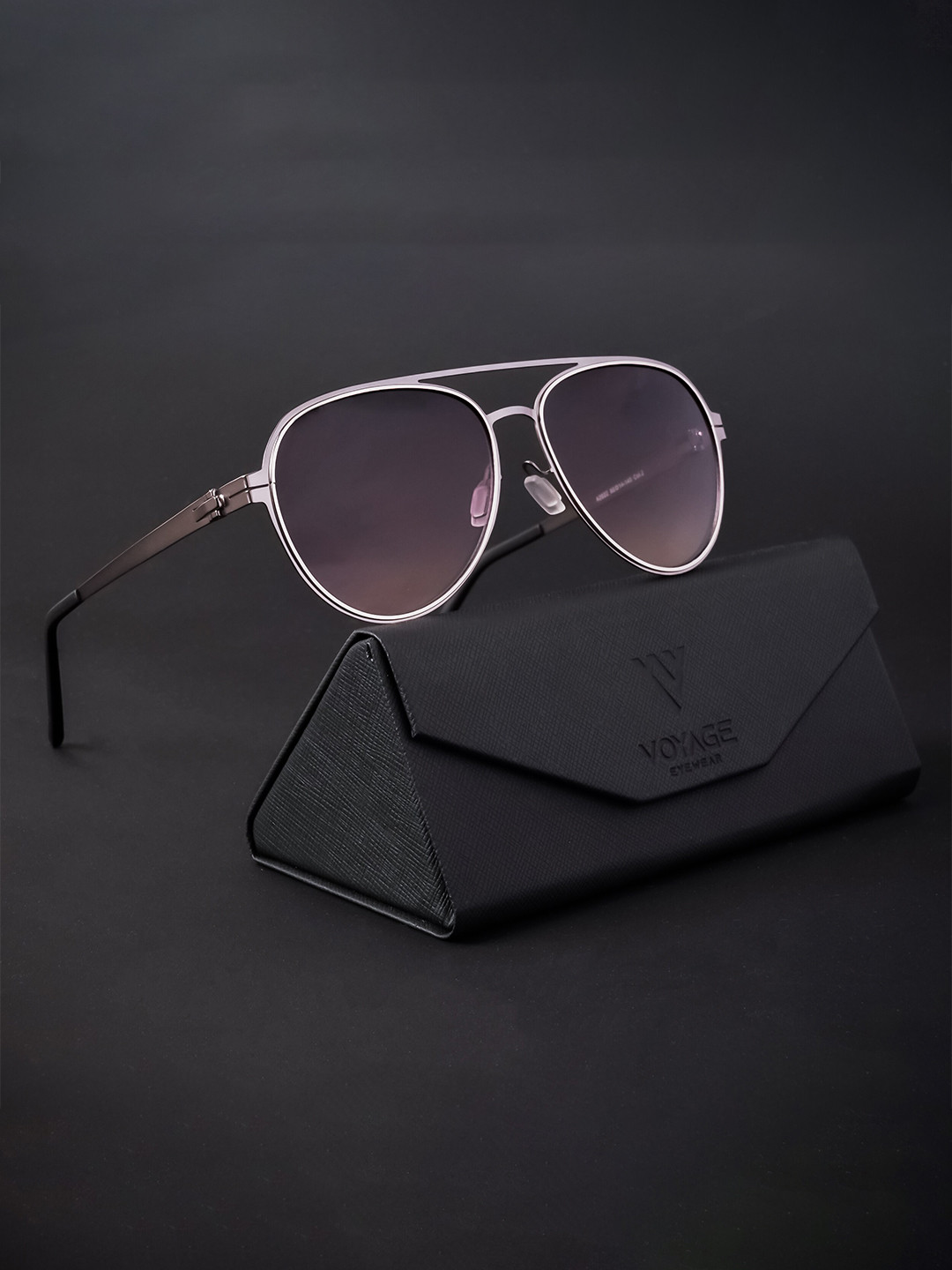 Voyage Unisex Aviator Sunglasses With Polarised and UV Protected Lens A2022MG4290Z