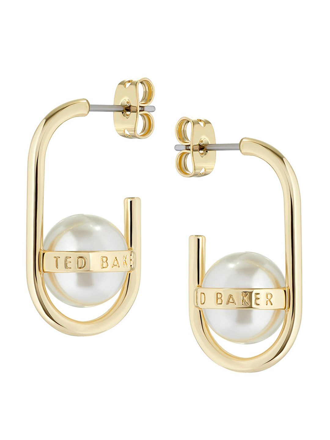 Ted Baker Brass Pearls Drop Earrings