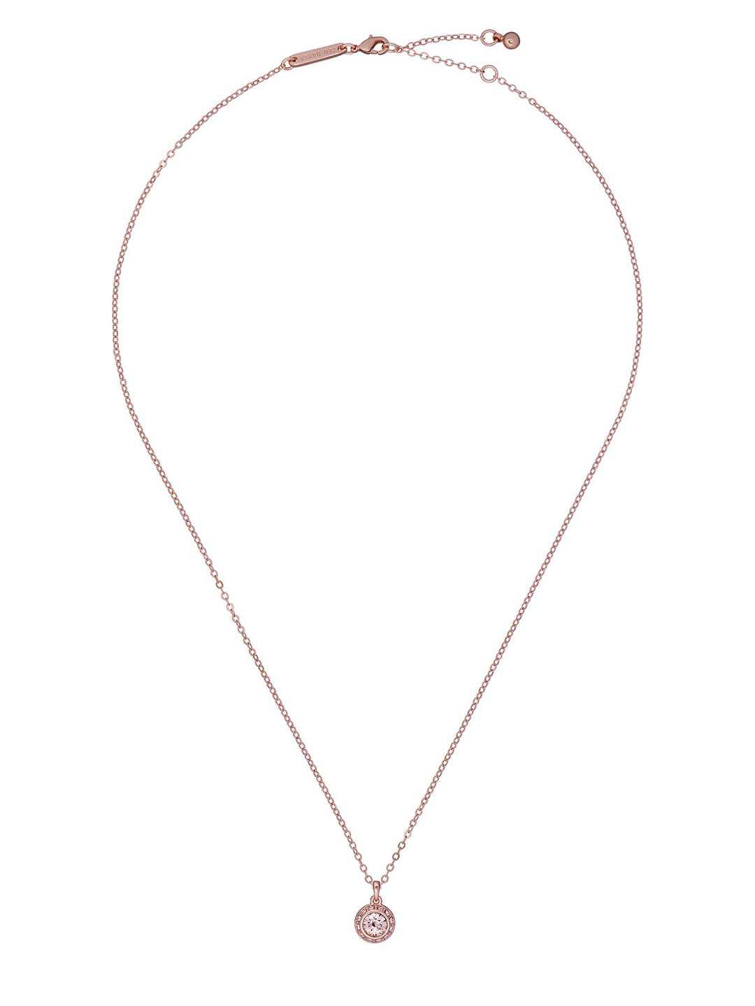 Ted Baker Crystal Studded Solitaire Sparkle Pendant With Chain