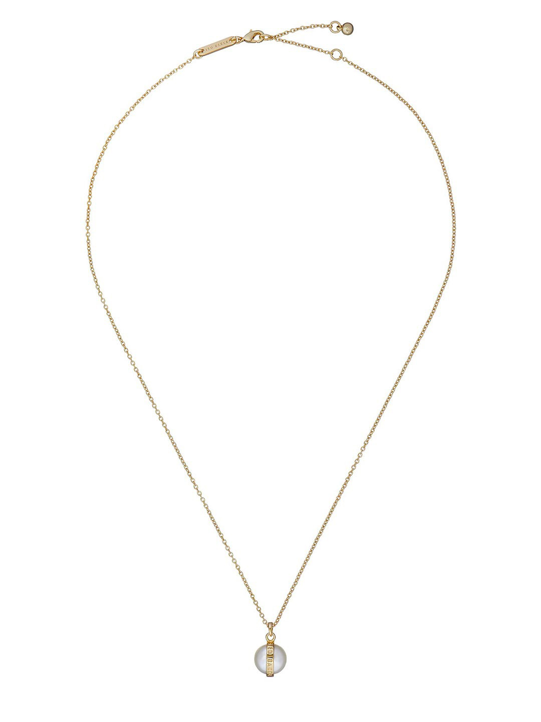 Ted Baker Pearl Beaded Orbit Pendant With Chain