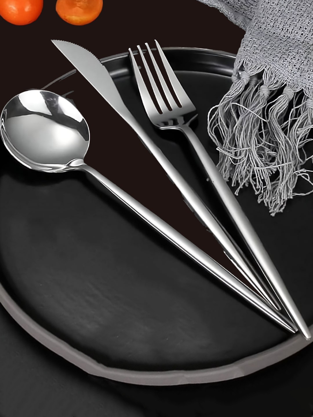 BonZeaL 3 pcs Silver Premium Stainless Steel Cutlery Set