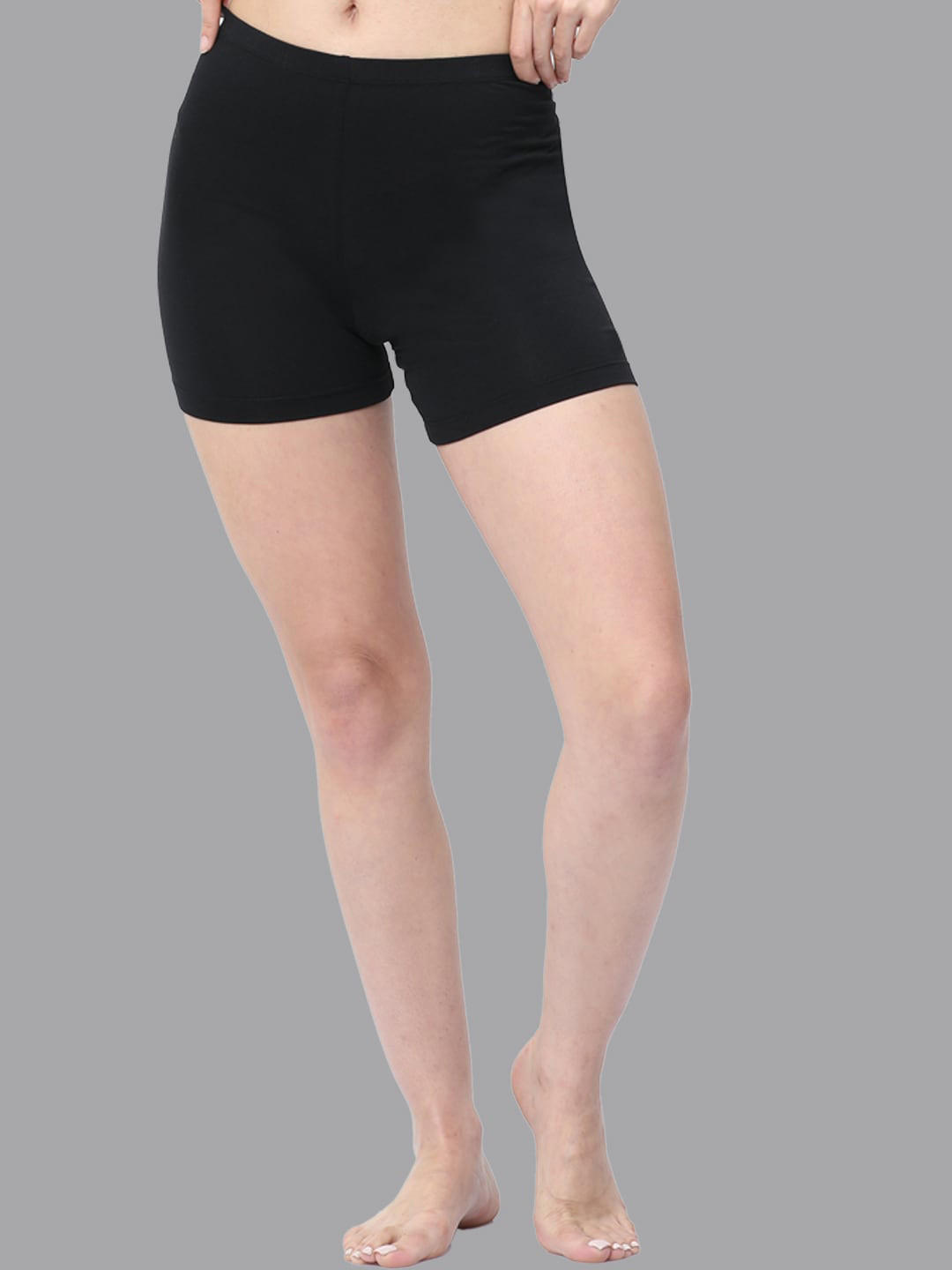 BOLDFIT Women High Rise Stretchable Slim Fit Cotton Sports Shorts