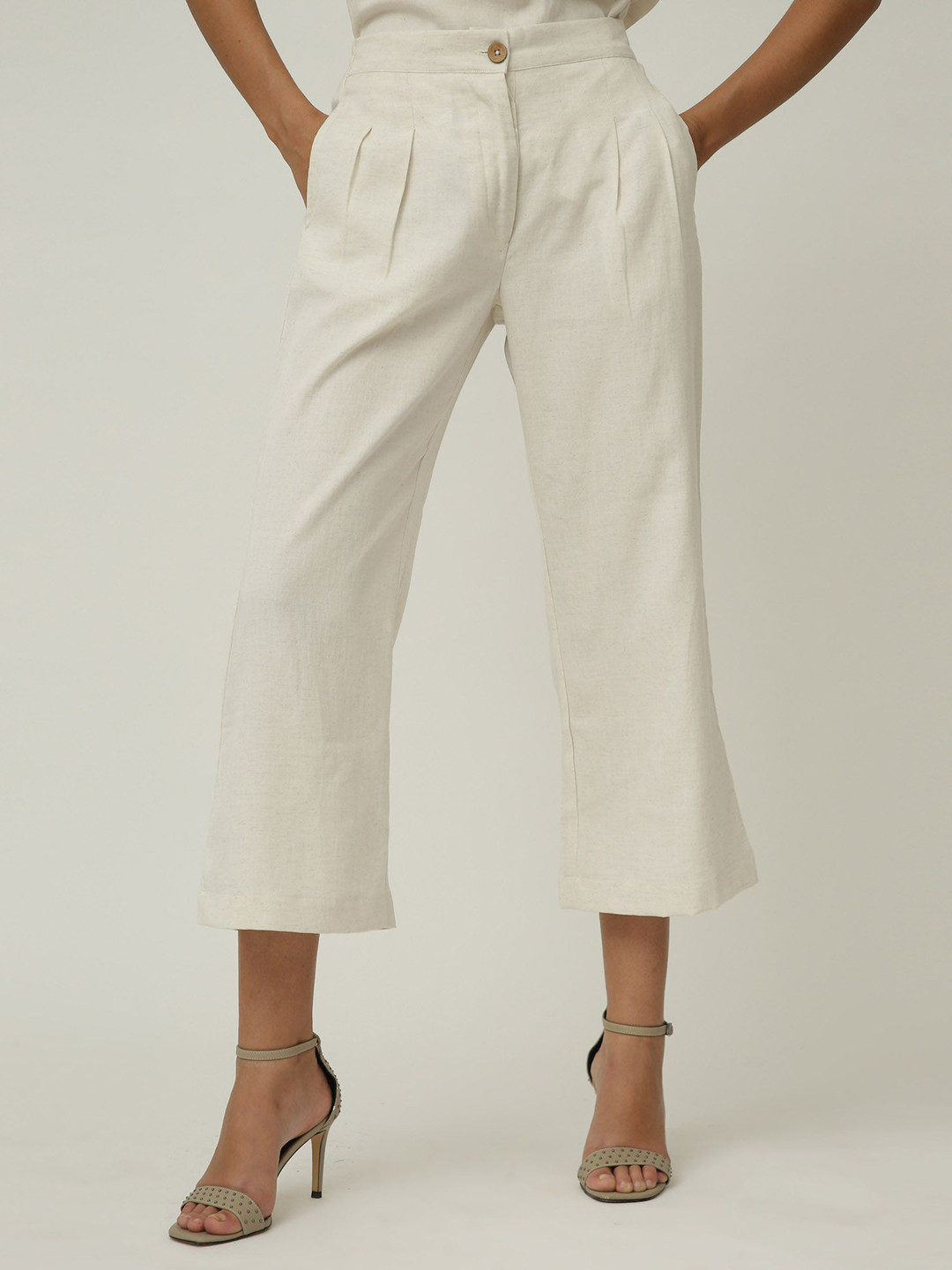 Saltpetre Organic Cotton Shoulder Straps Top With Trouser & Blazer