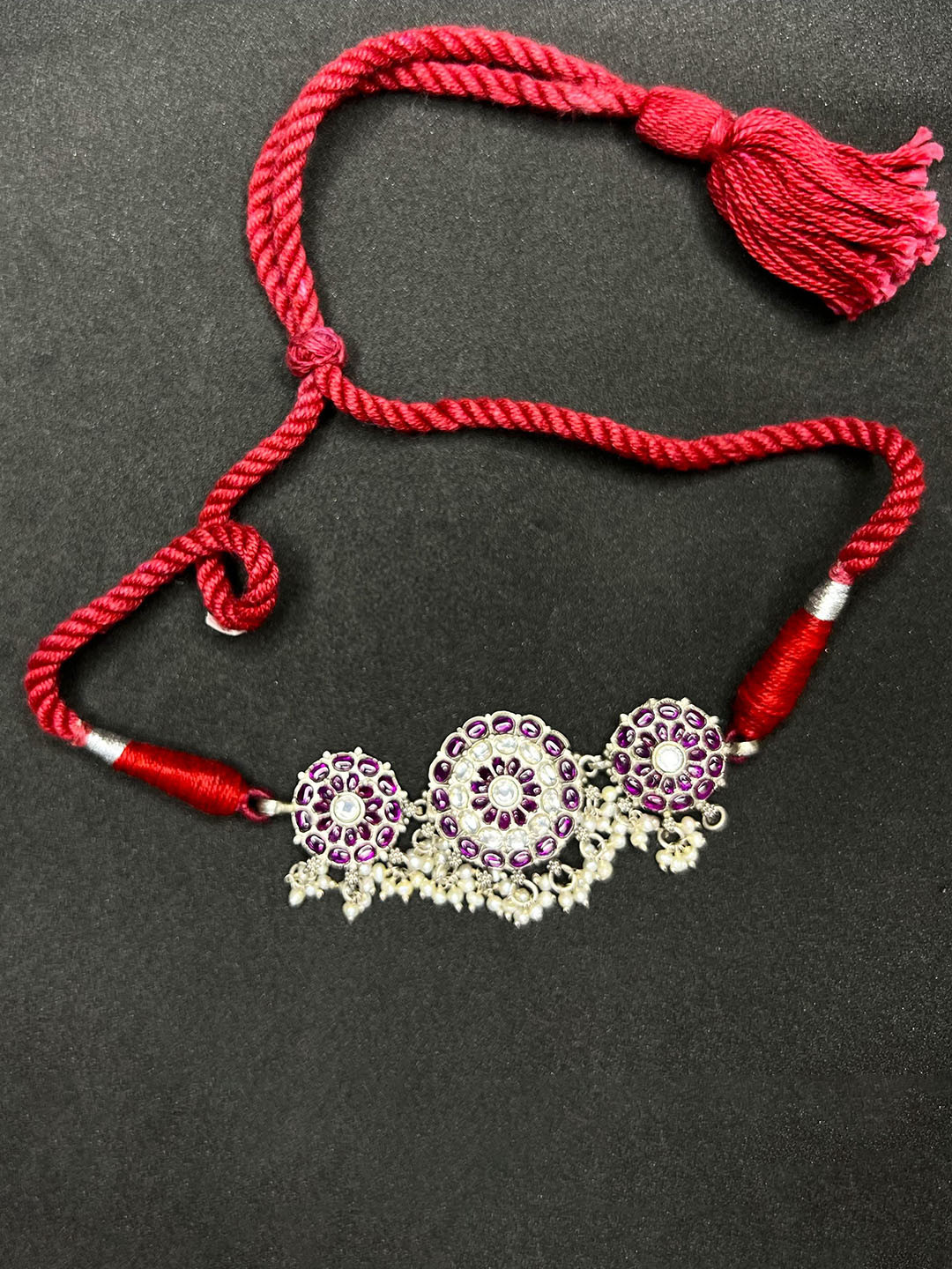 Arte Jewels Sterling Silver Choker Necklace