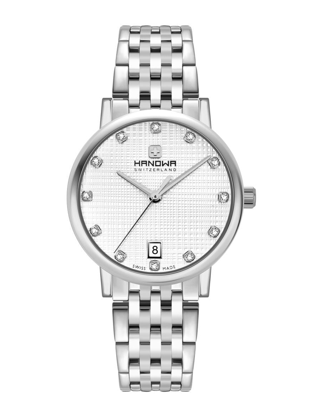 Hanowa Rivera Women Embellished Dial & Stainless Steel Straps Analogue Watch HAWLH2200502