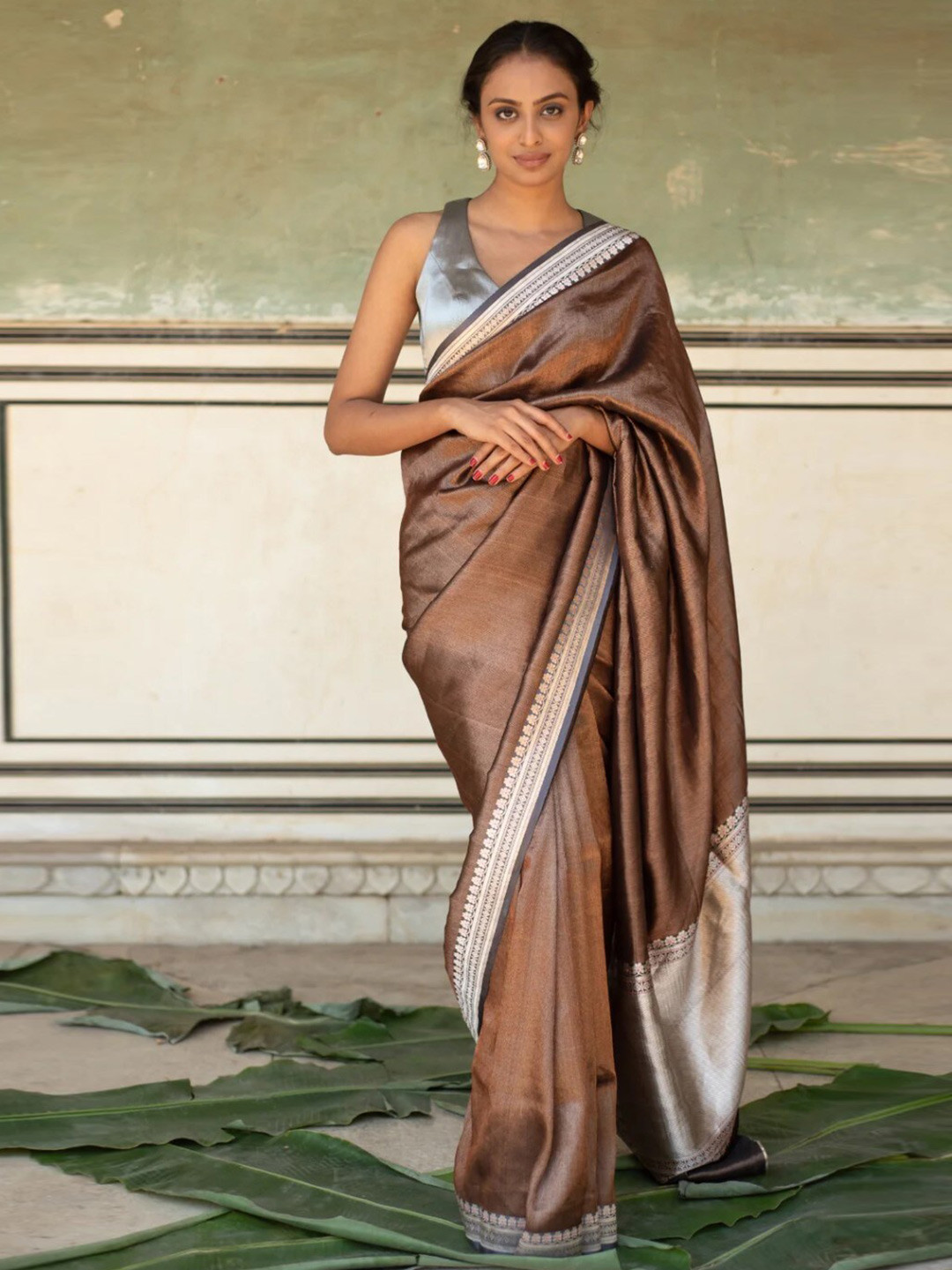PriyankaRaajiv Printed Banarasi Saree