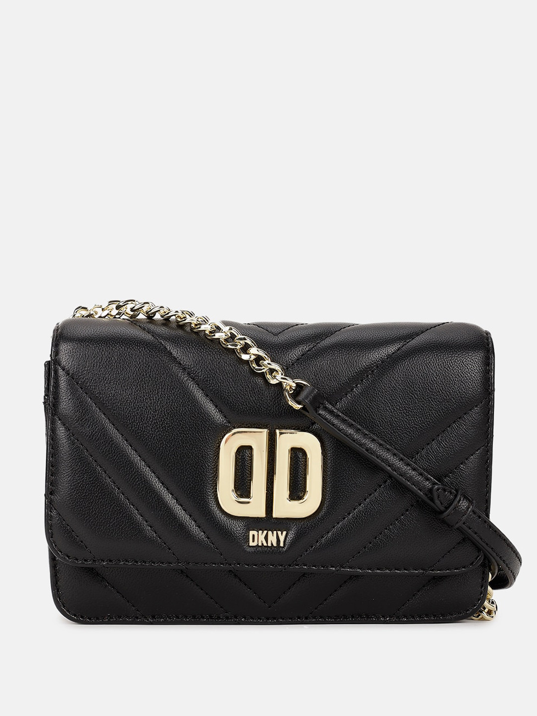 DKNY Leather Sling Bag with Quilted
