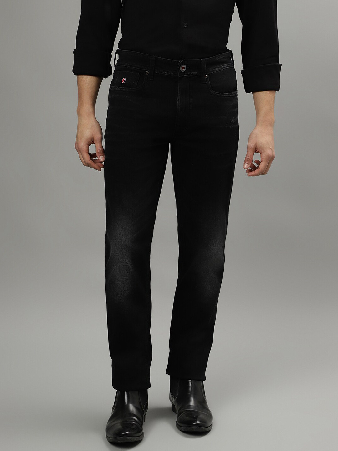 Iconic Men Mid-Rise Light Fade Slim Fit Stretchable Jeans