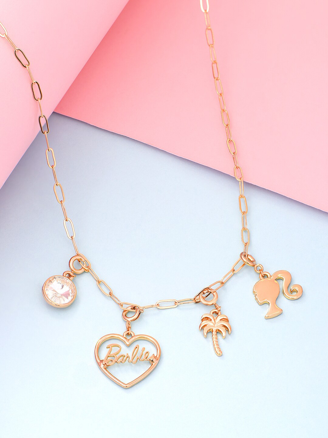 ToniQ Gold-Plated Barbie Interchangeable & Detachable Choker Necklace