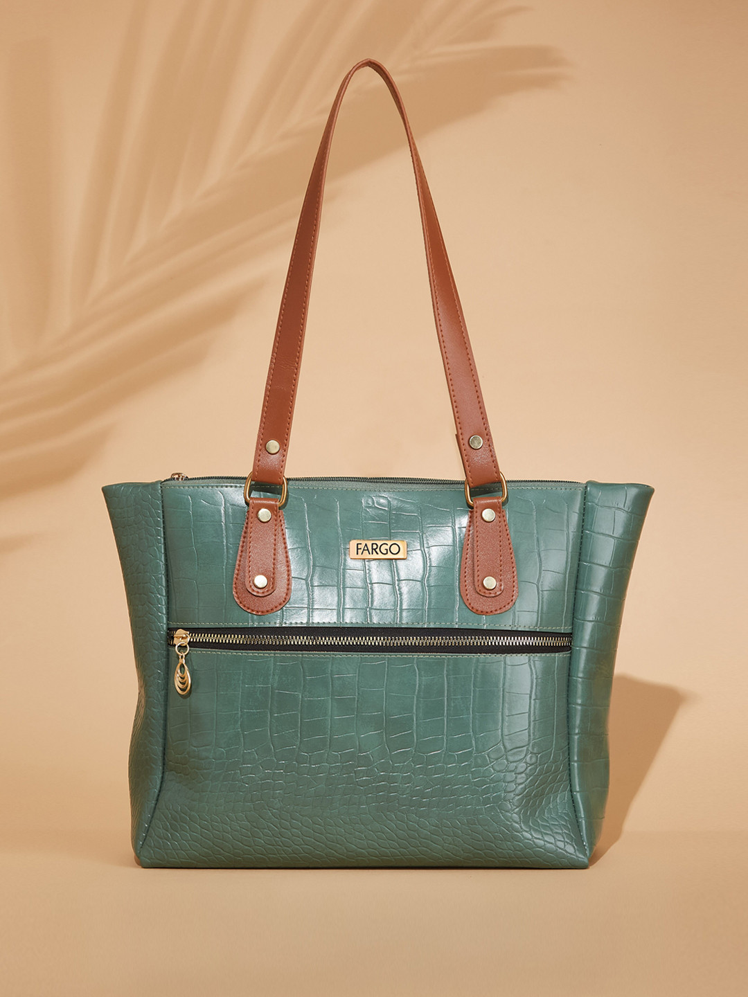 FARGO Textured Shopper 16 Inch Laptop Tote Bag