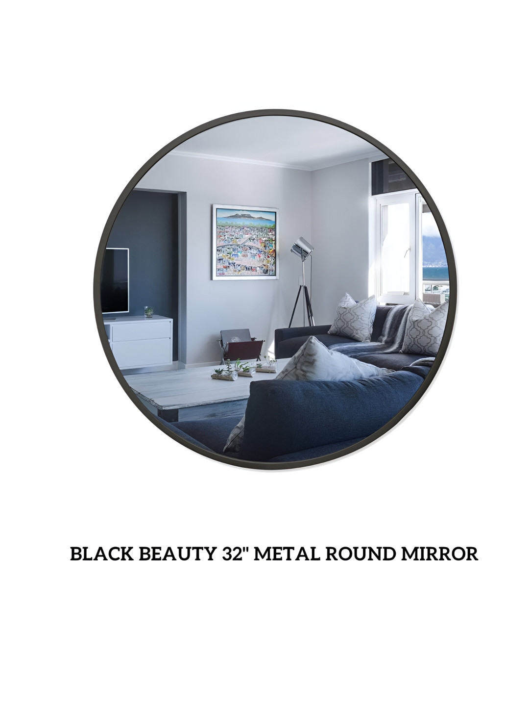 CasaGold Black Beauty Aluminium Wall Mirror