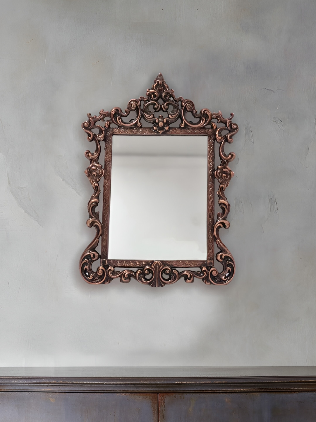 CasaGold Vintage Chambray Carved Mirror