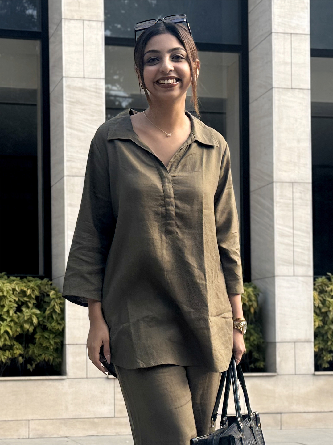 Saltpetre Organic Cotton Shirt Collar Tunic