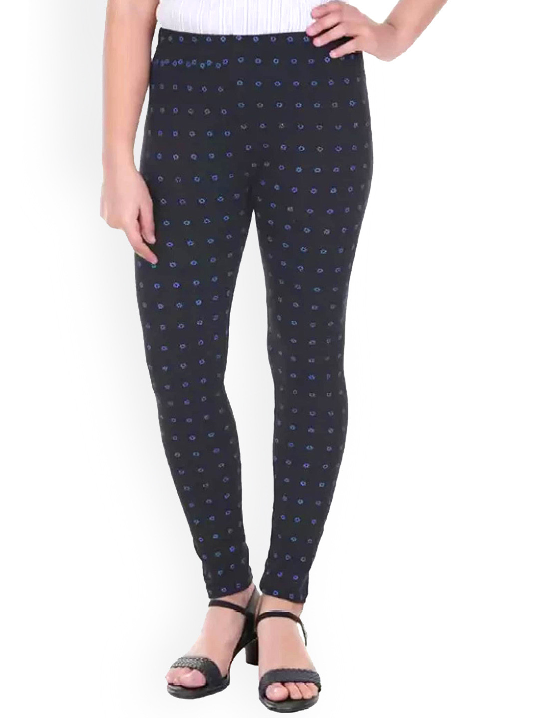 FRENCH KLEIDER Girls Printed Bio Wash Ankle Length Legging
