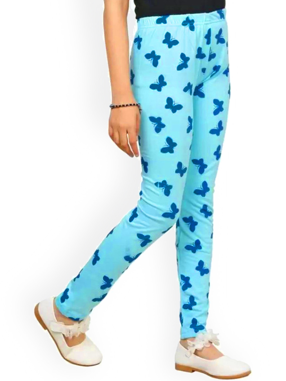 FRENCH KLEIDER Girls Printed Bio Wash Ankle Length Legging