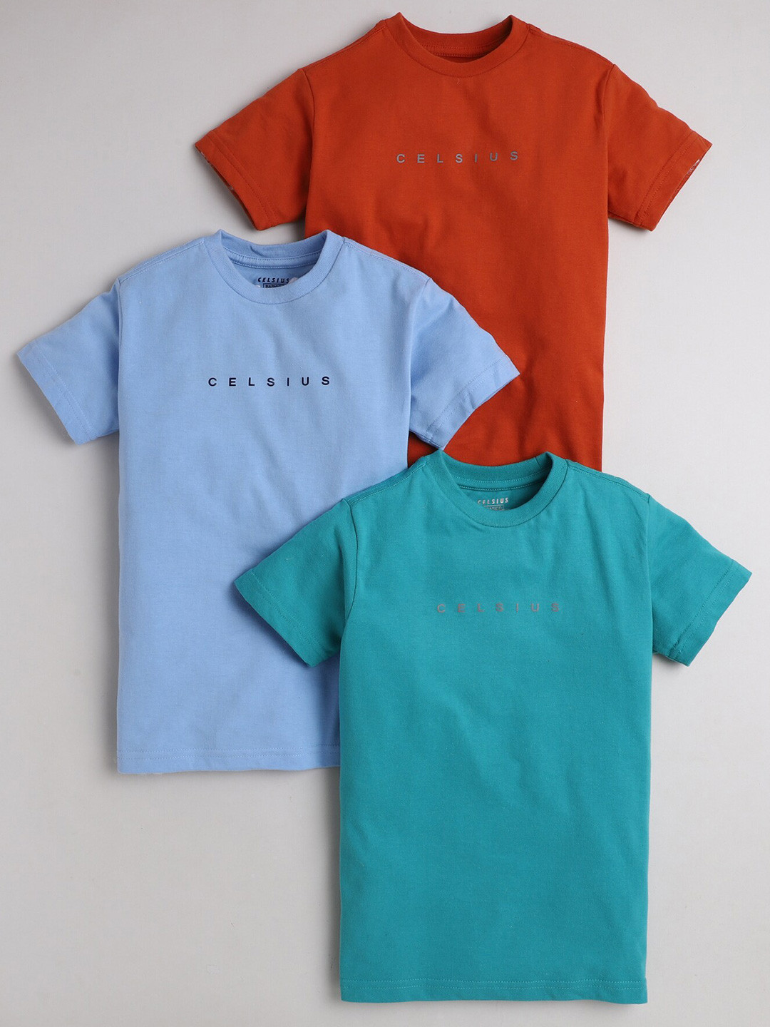 CELSIUS Kids Pack Of 3 Short Sleeves T-shirt