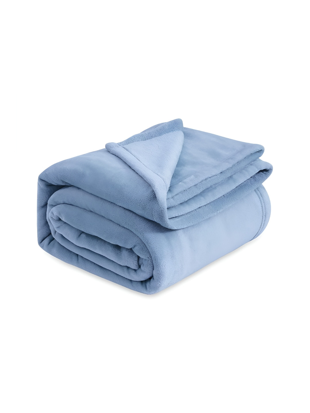 bsb home Blue Fleece AC Room 300 GSM Single Bed Blanket