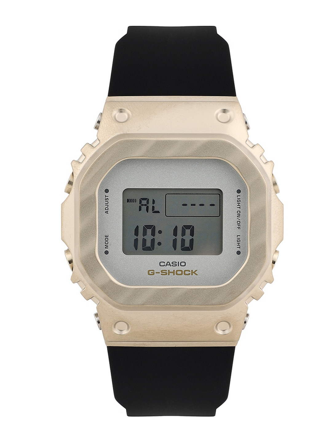 CASIO Women G-Shock GM-S5600BC-1DR Yellow-Gold Digital Dial Black Resin Strap G1489