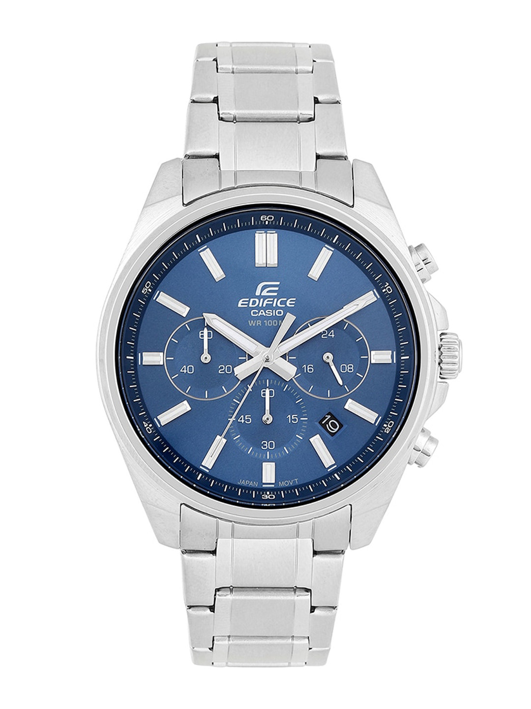 CASIO Men EDifice EFV-650D-2AVUDF Blue Analog Dial Silver Stainless Steel Band ED597