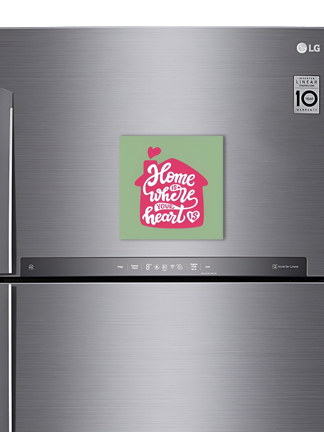 ARTBUG Green & Pink Printed Decorative Fridge Magnet