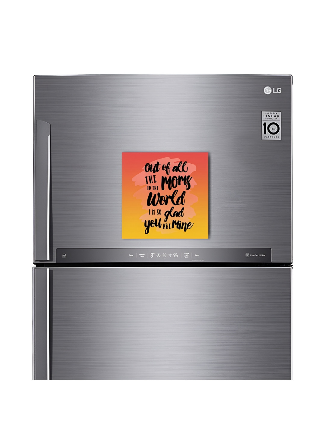 ARTBUG Yellow & Black Printed Decorative Fridge Magnet