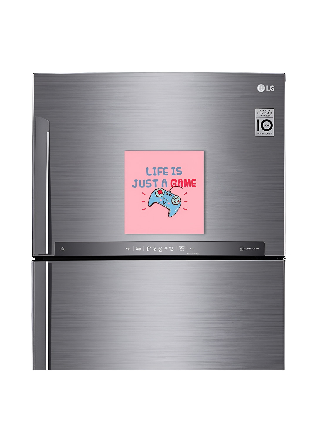 ARTBUG Pink & Blue Printed Decorative Magnet