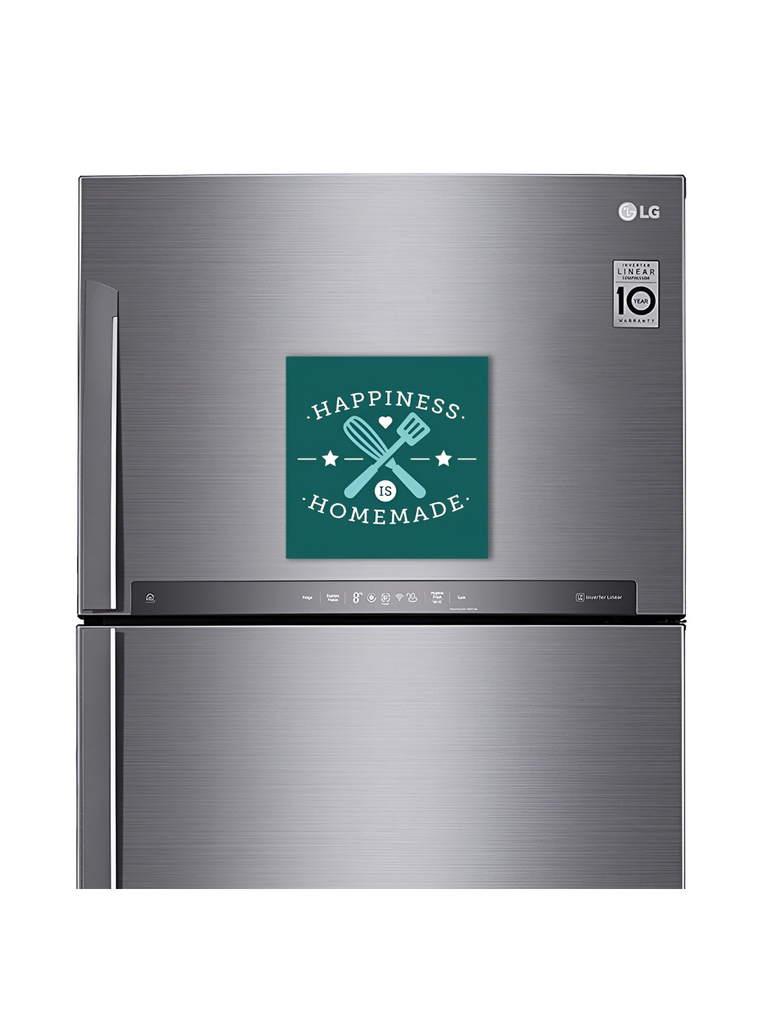 ARTBUG Green & White Printed Decorative Fridge Magnets