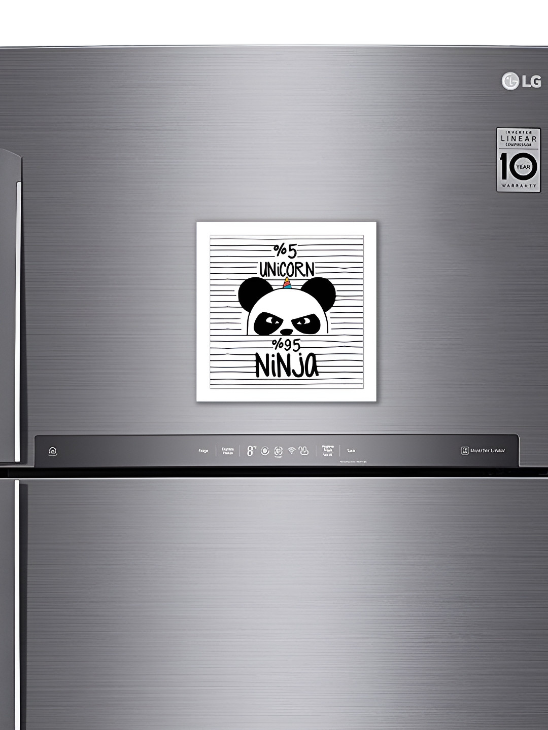 ARTBUG White & Black Decorative Fridge Magnet