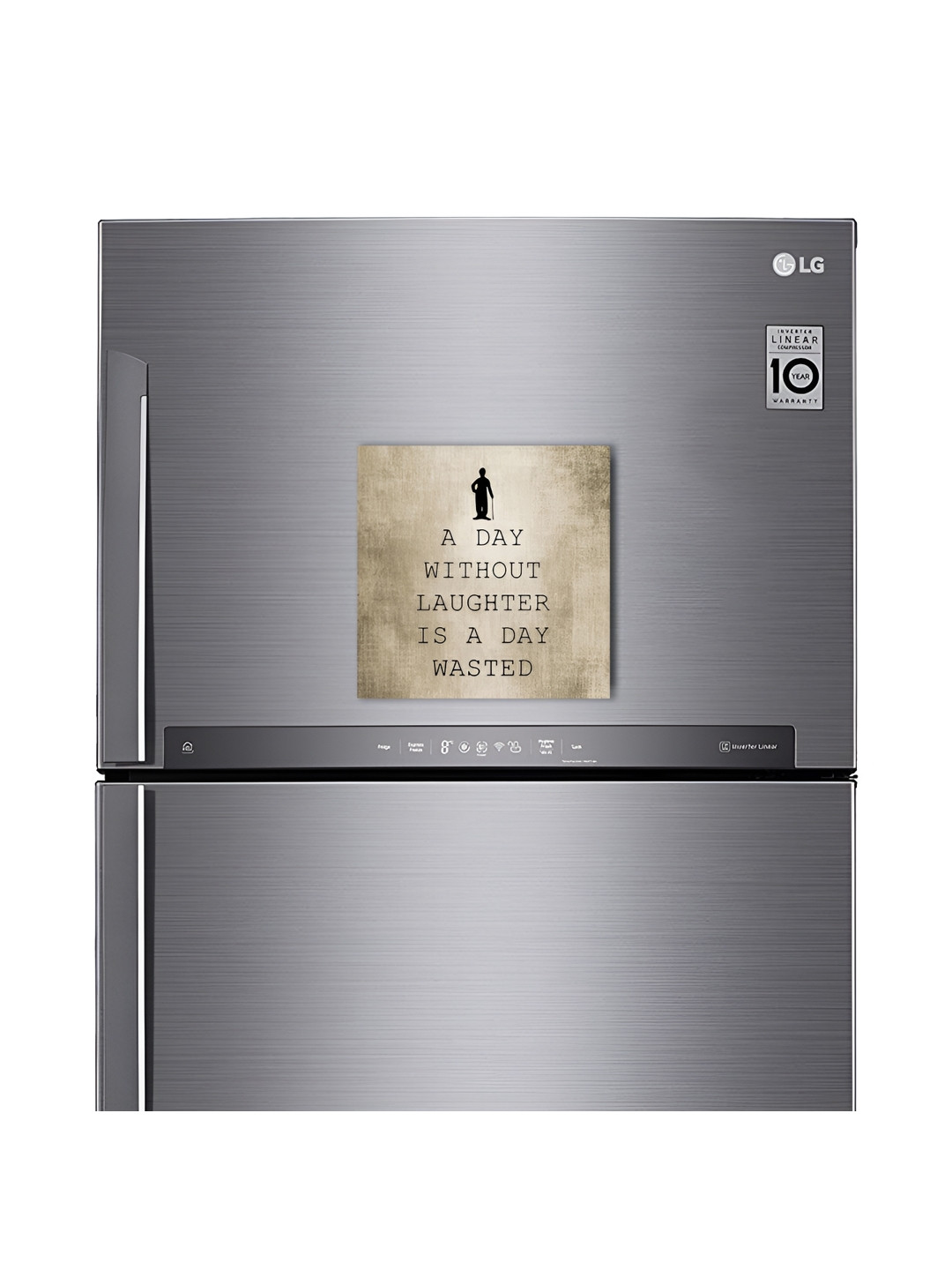 ARTBUG Beige & Black Printed Fridge Decorative Magnets