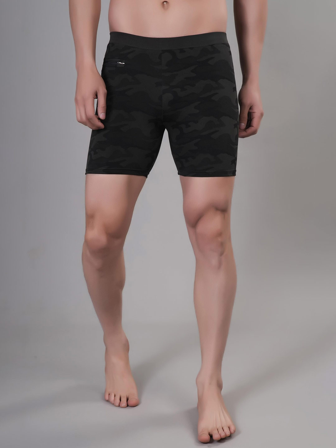 Apraa & Parma Men Printed Slim Fit Swim Set