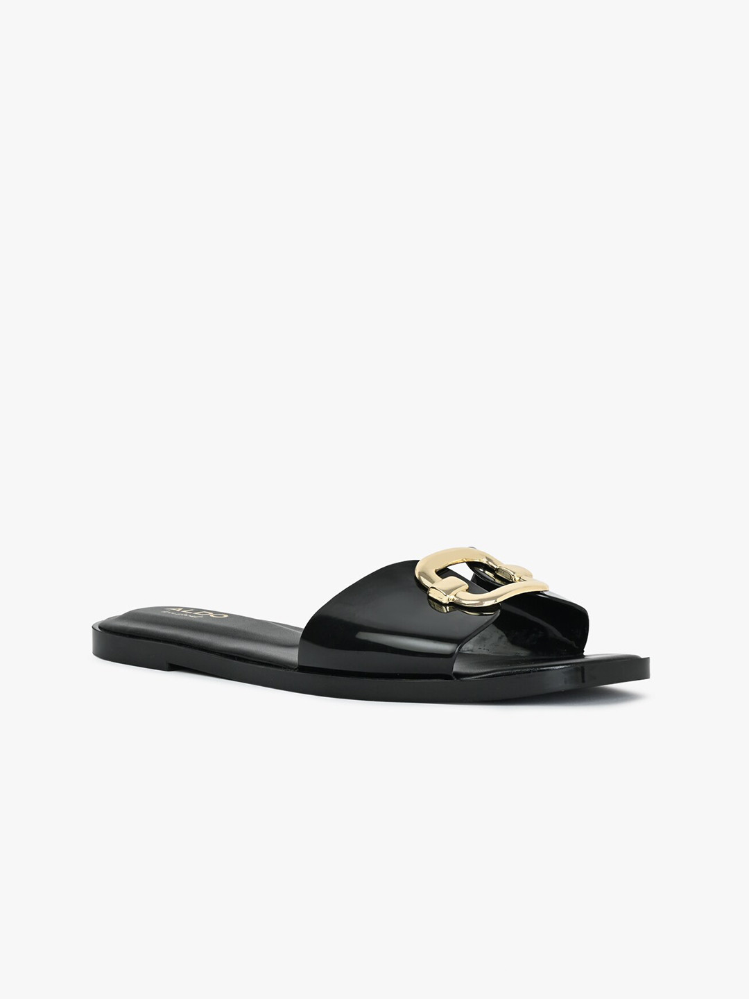 ALDO JELLYICIOUS Embellished Open Toe Flats
