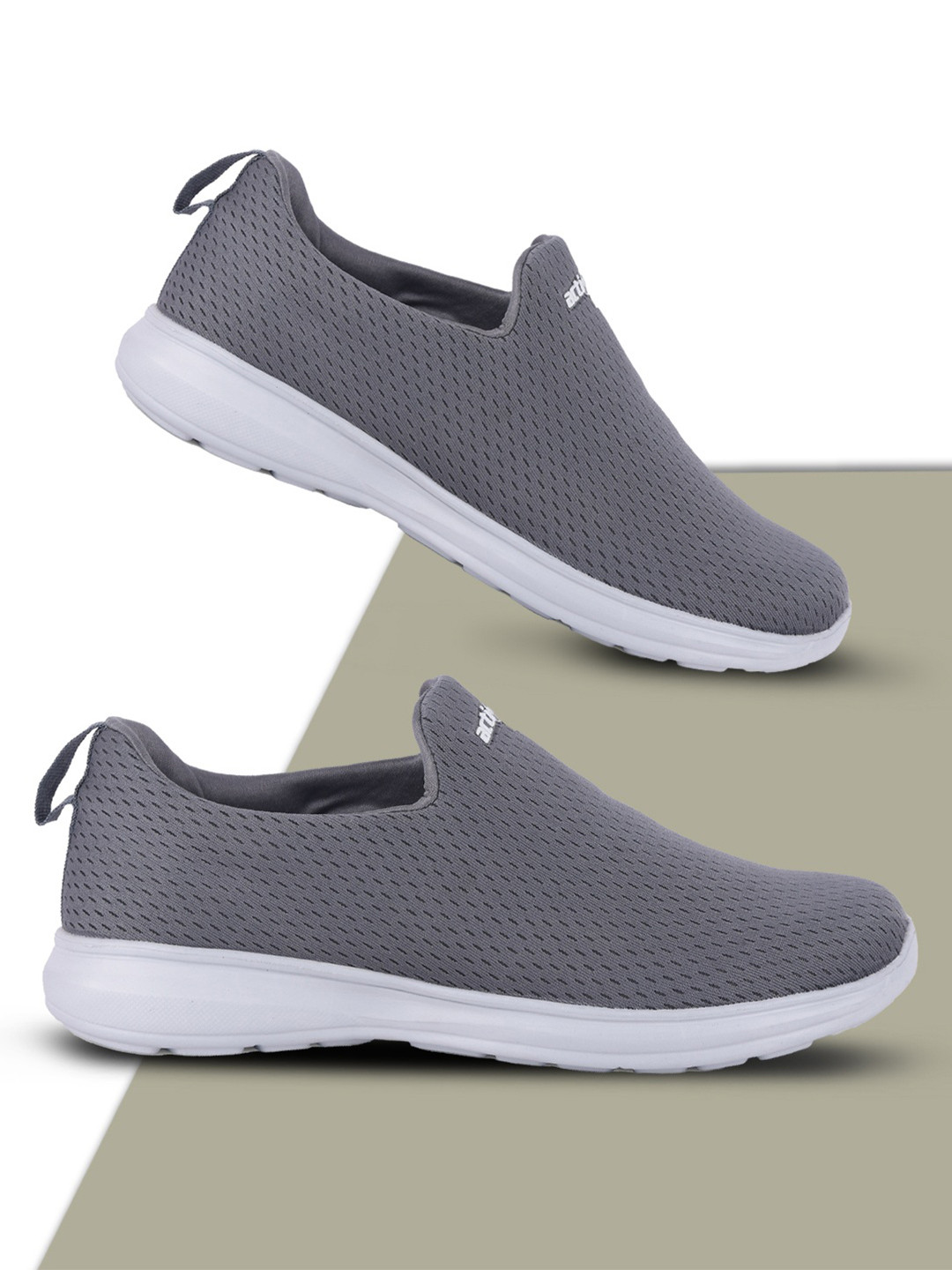 Action EVA Flotter Men Textured Contrast Sole Slip-On Sneakers