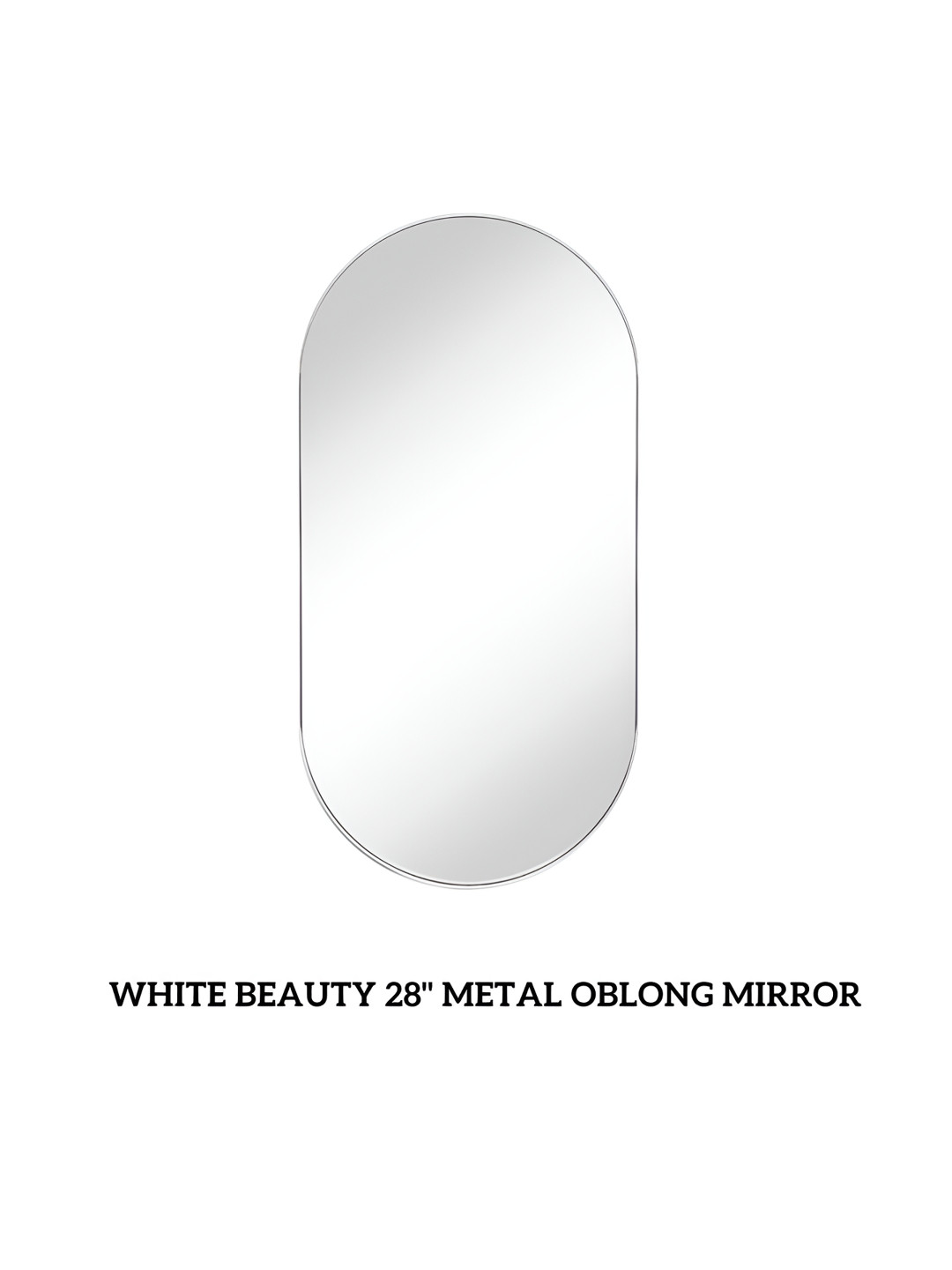 CasaGold White Oblong Wall Mirror