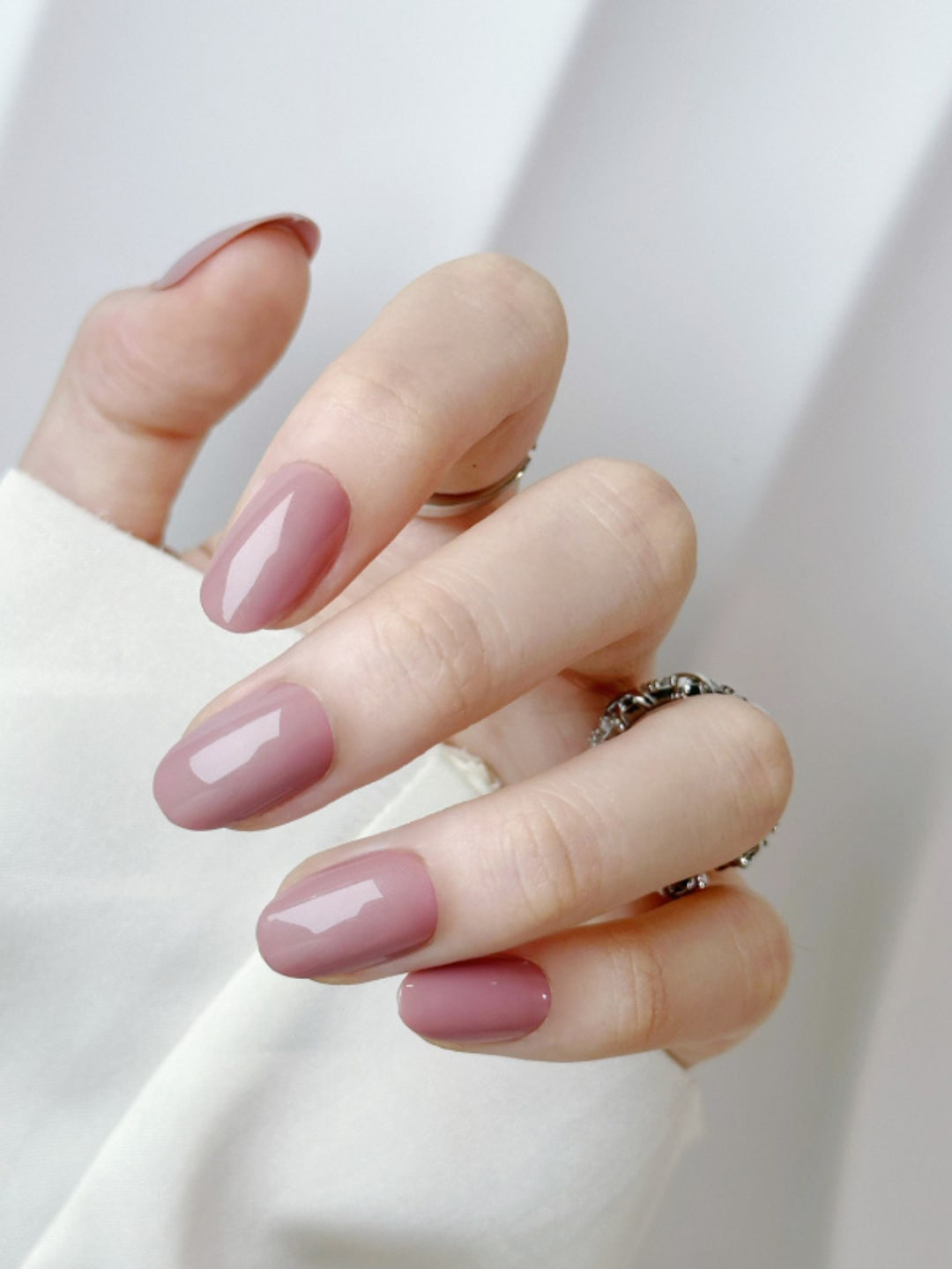 FEELHIGH 24Pcs Reusable Long Lasting Artificial Fake Nail Set - 25