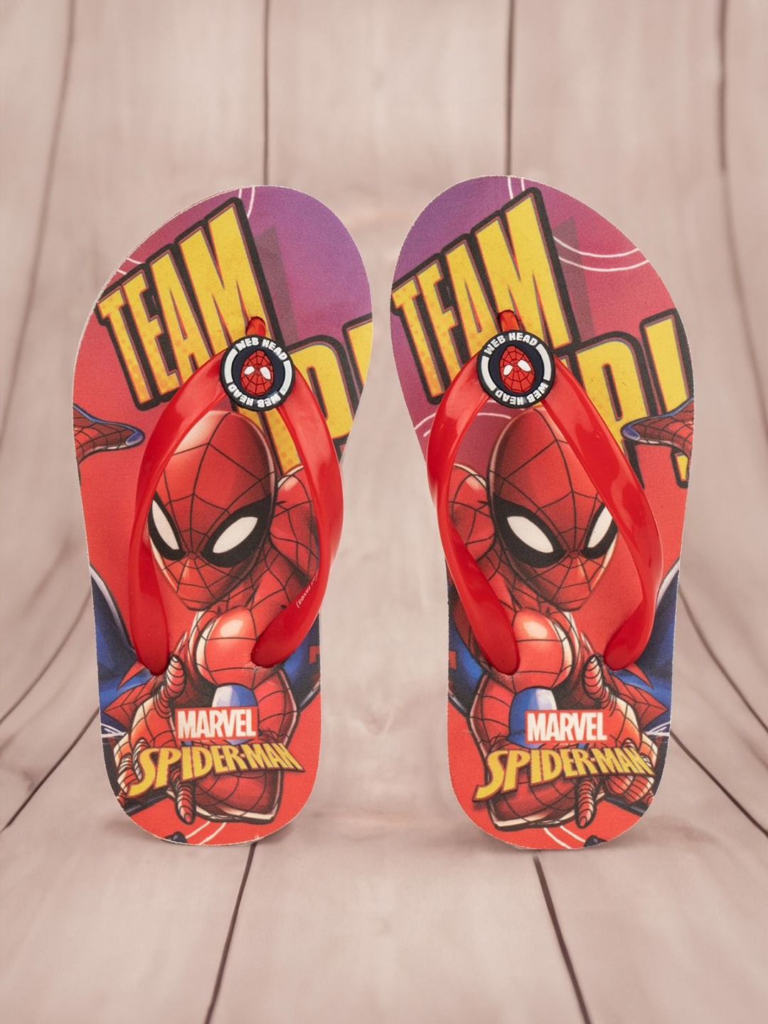 toothless Boys Spiderman Printed Thong Flip-Flops