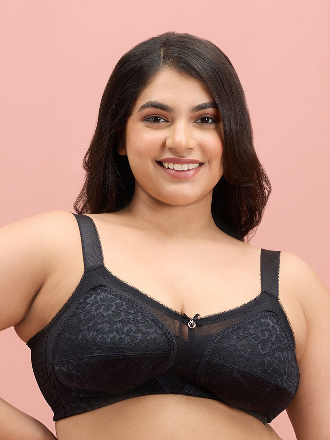 Nykd By Nykaa Ultimate No Bulge, Shape & Support Non Padded Non Wired Lace Bra NYB033