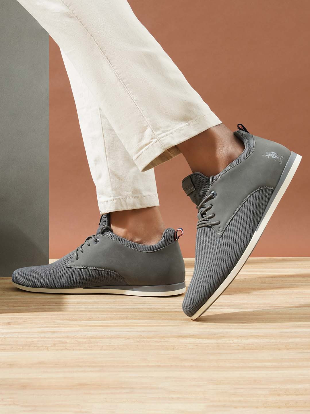 U.S. Polo Assn. Men Warren 2.0 Gry Casual Lace Up Shoes