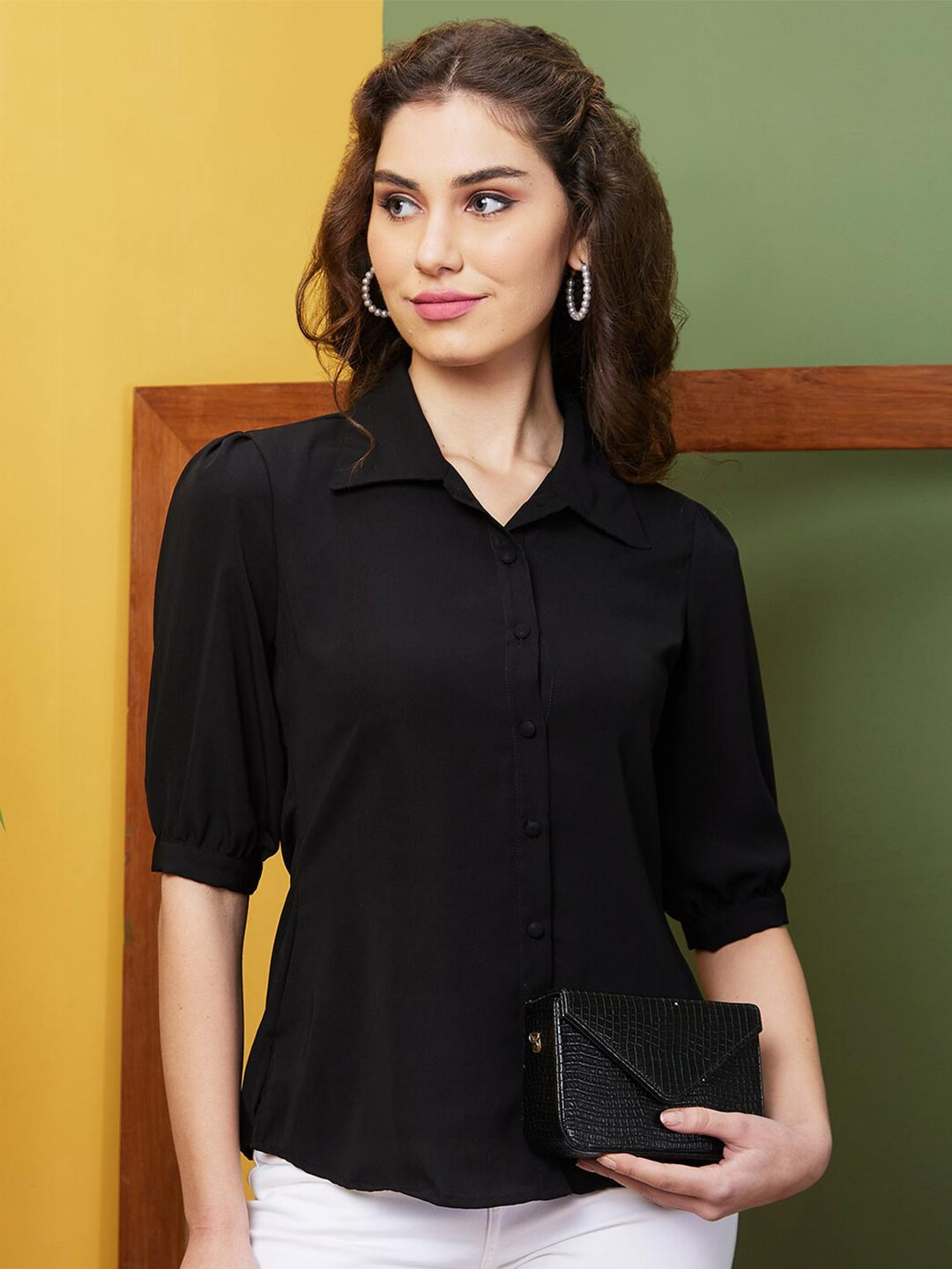 Globus Opaque Shirt Style Top