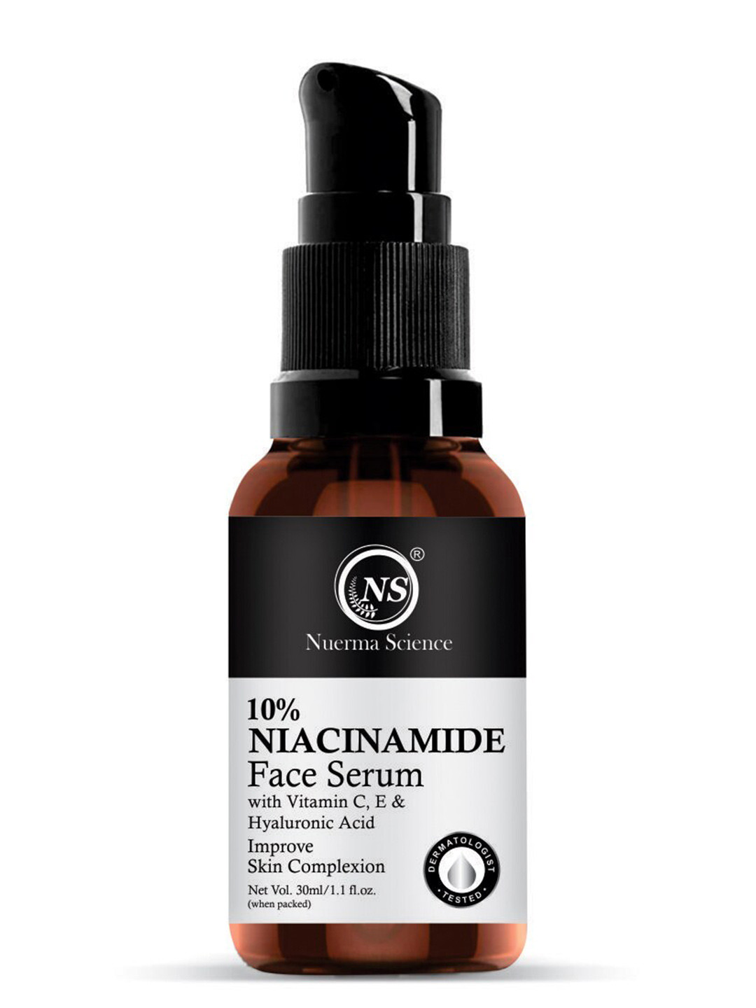 Nuerma Science 10% Niacinamide Face Serum with Vitamin C-E & Hyaluronic Acid - 30ml
