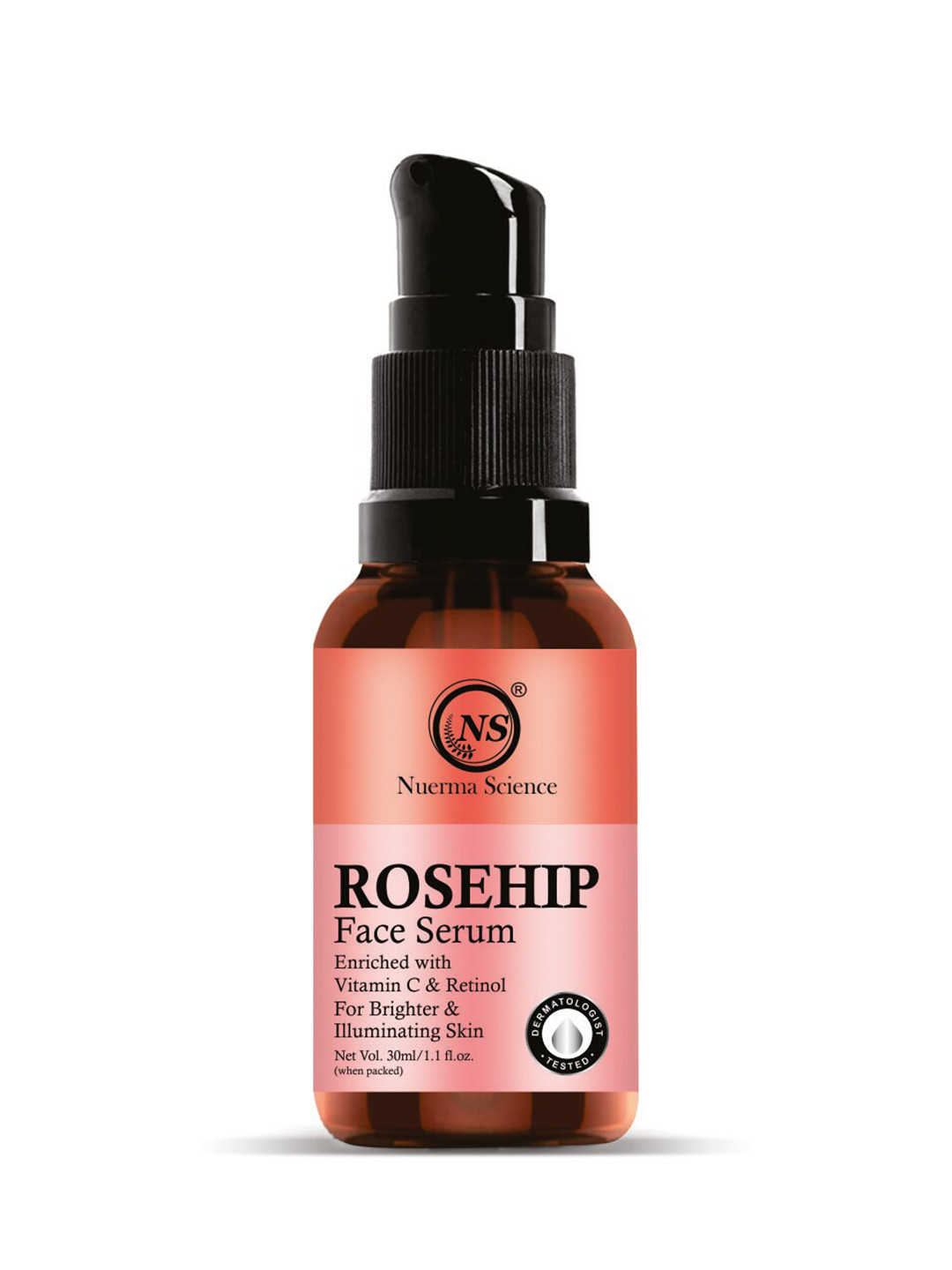 Nuerma Science Rosehip Face Serum with Vitamin C For Brighter & Illuminating Skin - 30ml