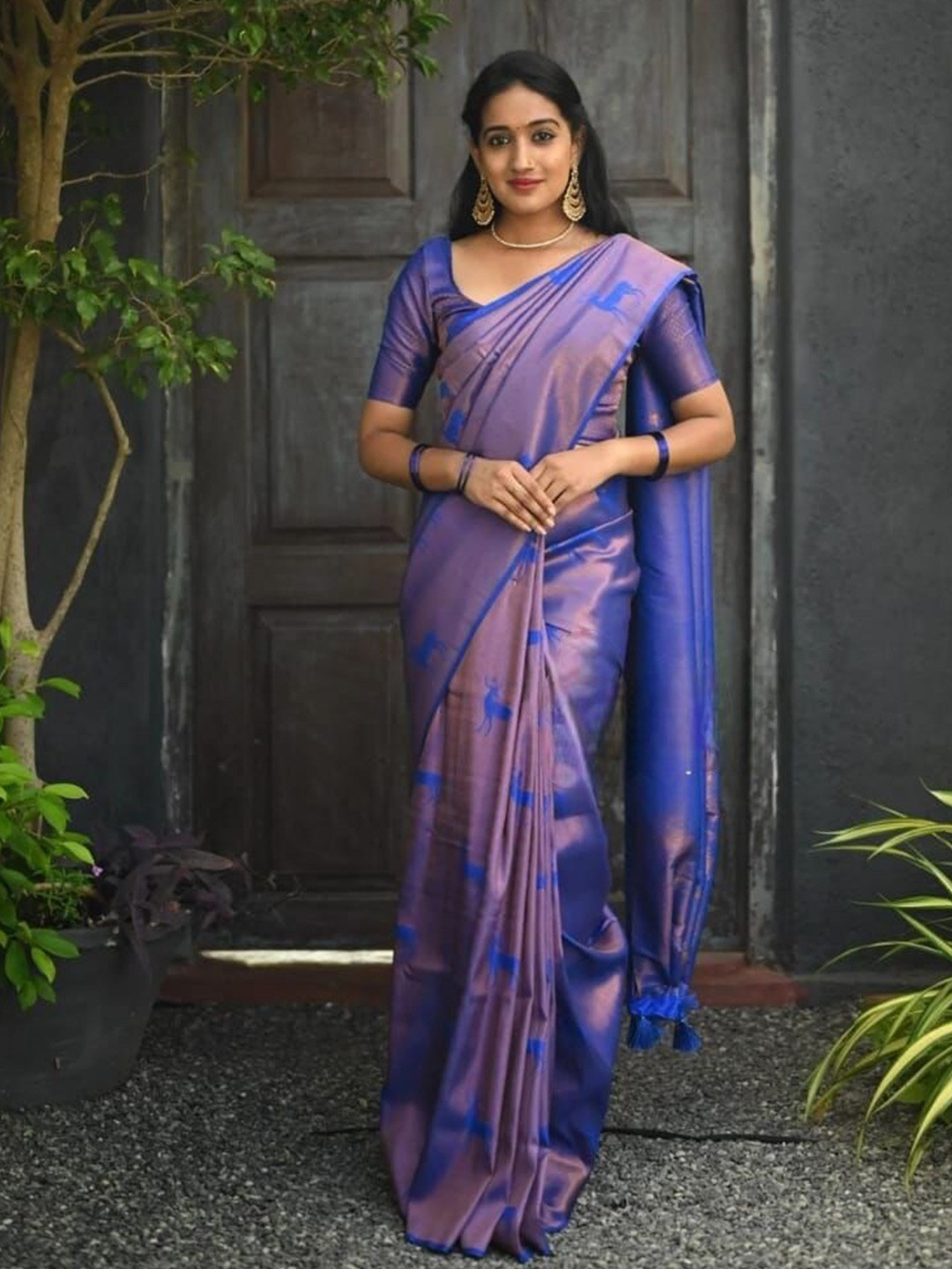 Marziyaa Woven Design Zari Banarasi Saree