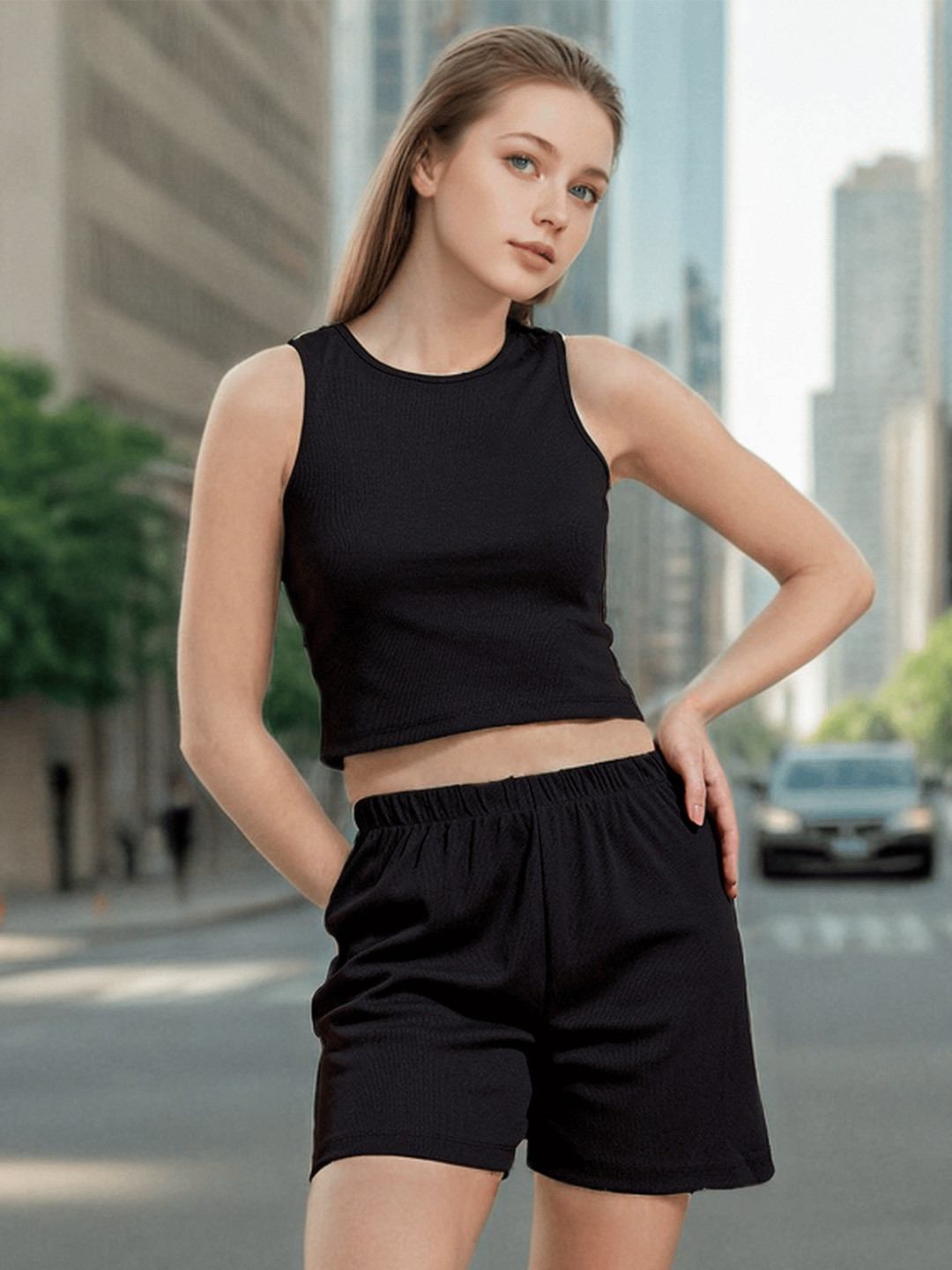 Freehand by The Indian Garage Co Top With Shorts Co-Ords