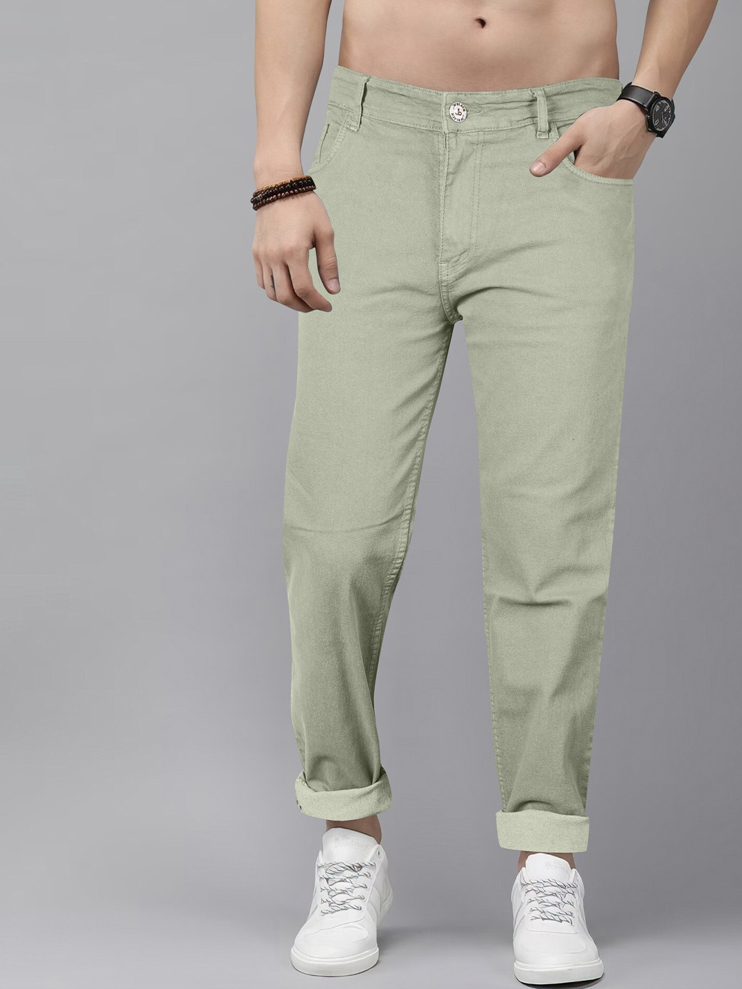 Jb Just BLACK Men Urban Slim Clean Look Acid Wash Cotton Stretchable Jeans