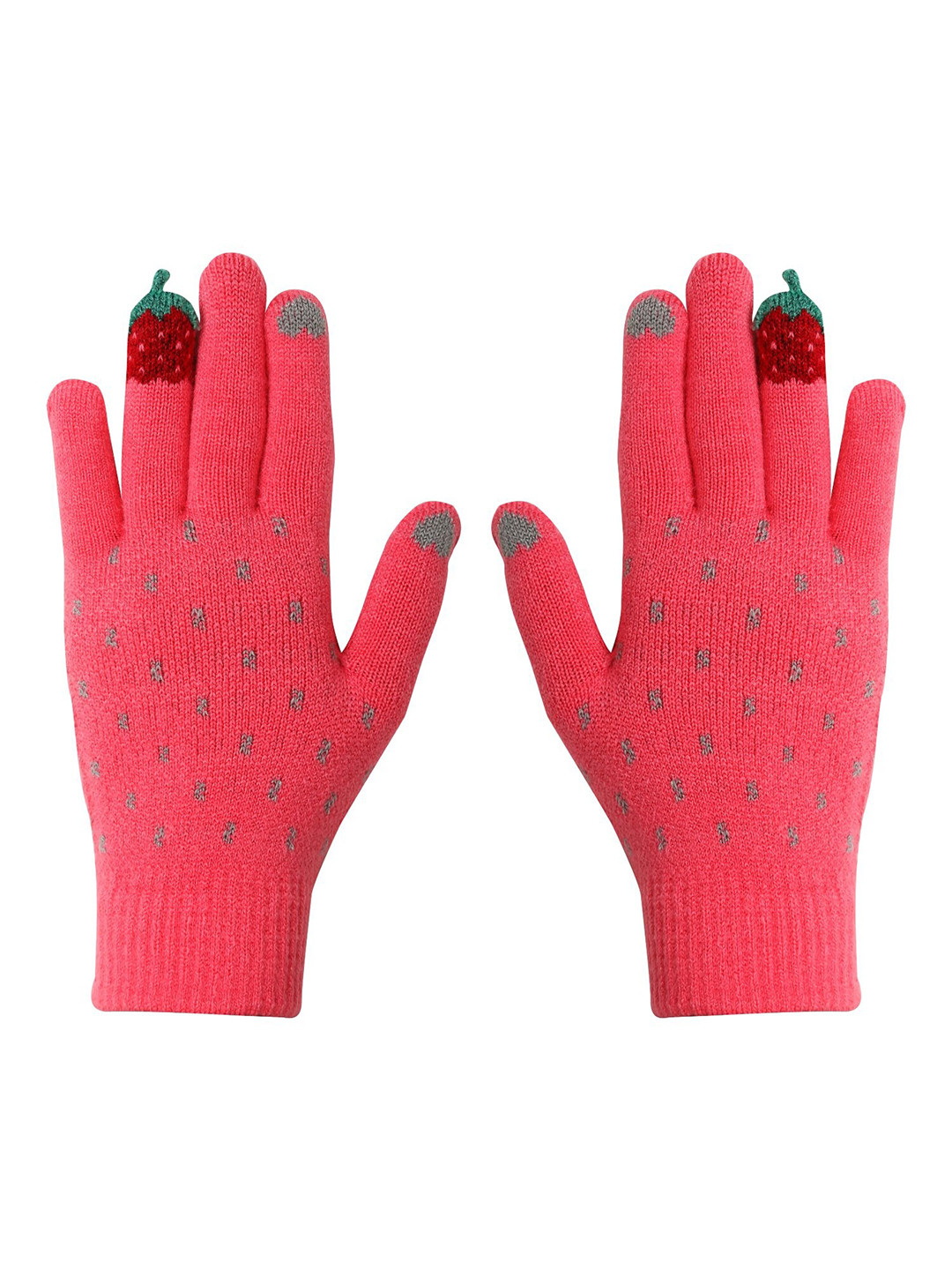 FabSeasons Kids Patterned Acrylic Warm Winter Gloves