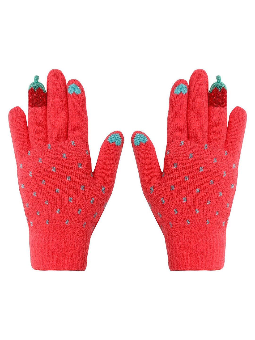 FabSeasons Kids Patterned Winter Acrylic Gloves