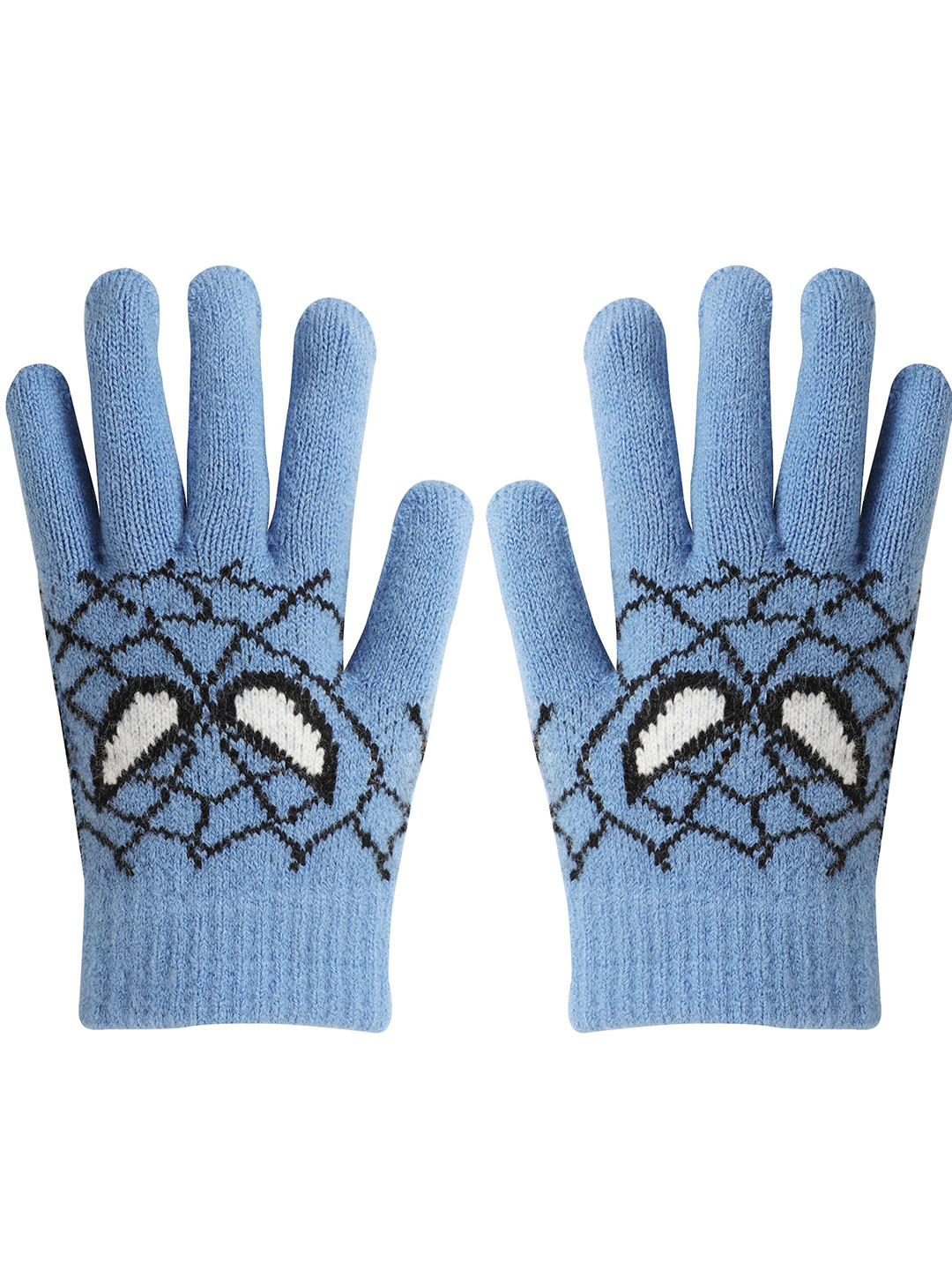 FabSeasons Kids Patterned Acrylic Wool Windstorm Gloves