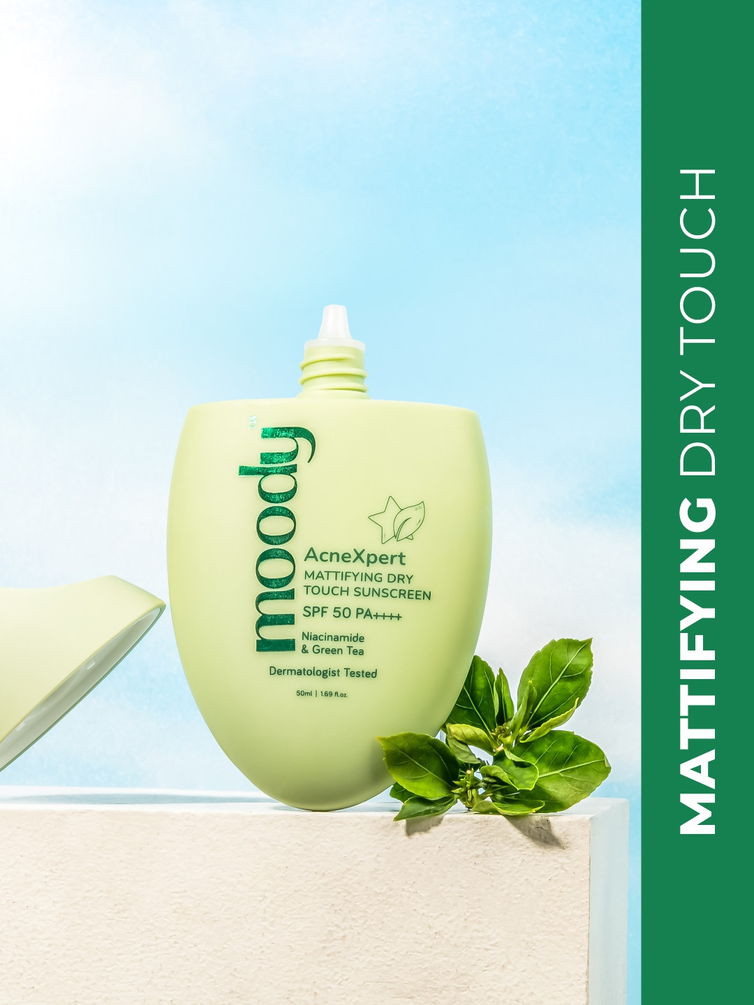 MOODY AcneXpert Mattifying Dry Touch Sunscreen With SPF 50 PA+++ - 50ml