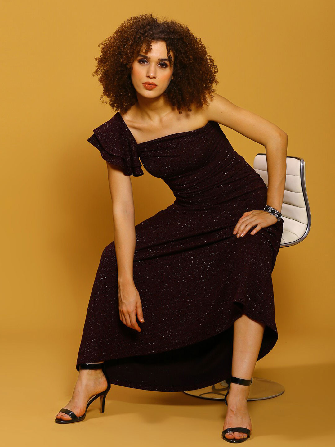 Sera One Shoulder Bodycon Maxi Dress